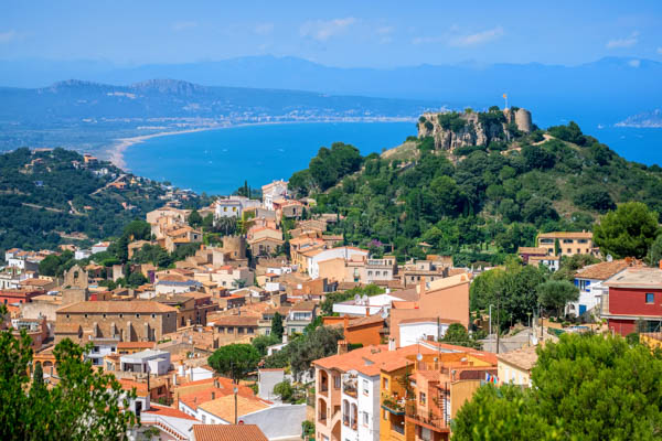 Medieval town of Begur in the Costa Brava, Spain