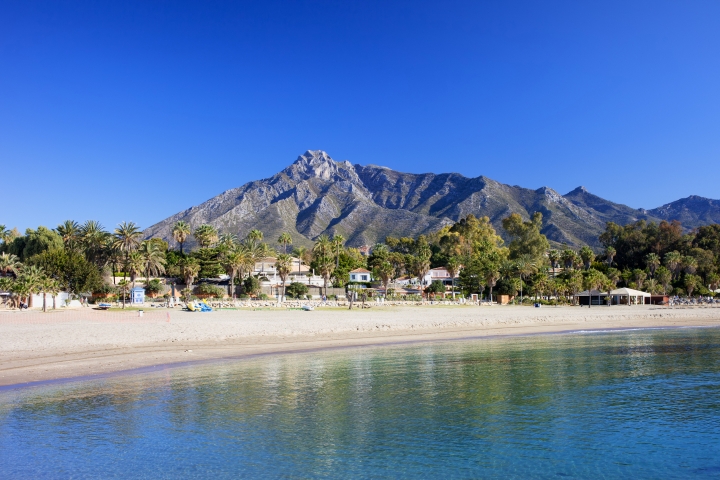View of one of the best beaches in Spain and its islands
