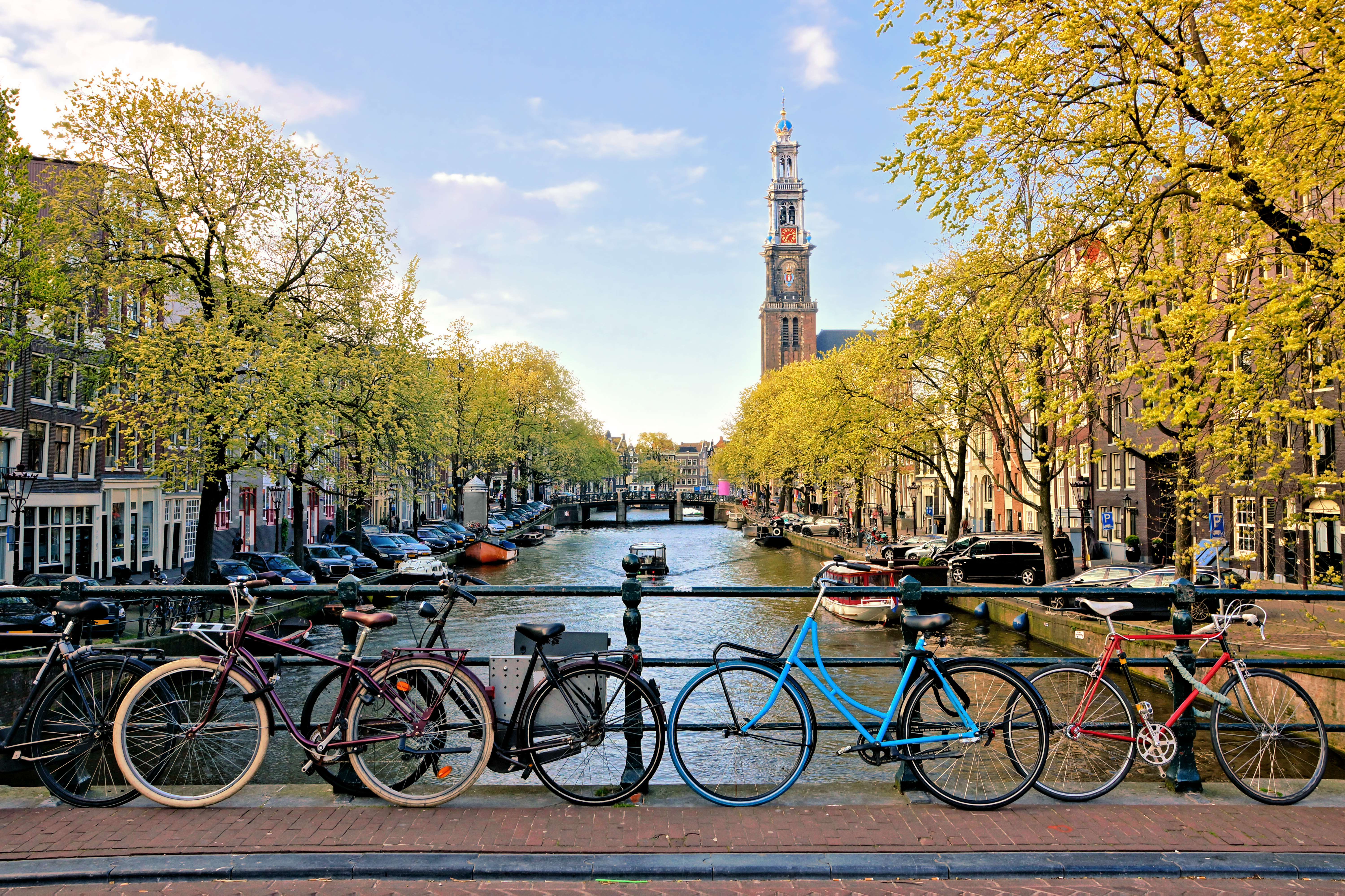 Bikes on the Amsterdam canal