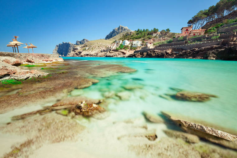 Cala San Vicente Beach in Majorca, Balearic Islands 