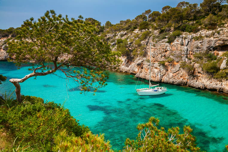 Cala Pi beach in Majorca, Balearic Islands