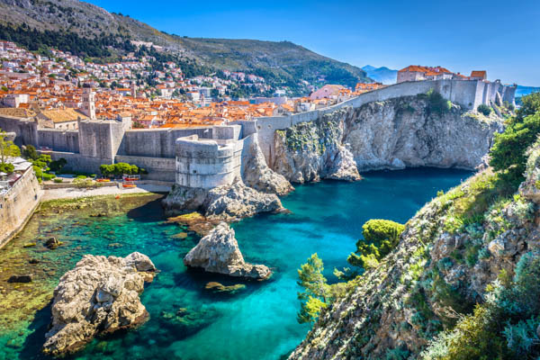 City walls in Dubrovnik, Croatia