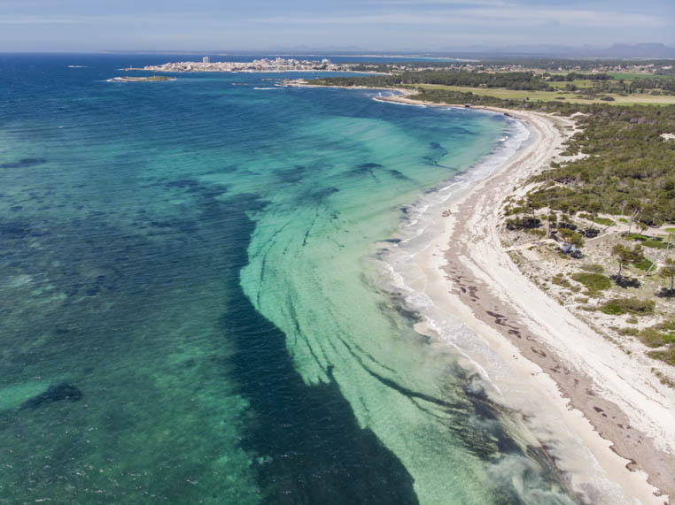 Es Carbo beach in Majorca, Balearic Islands 