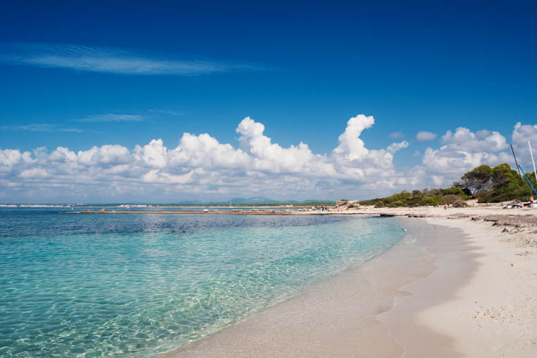 Es Trenc beach in Majorca, Balearic Islands