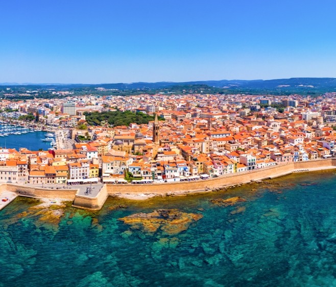 Algher Old Town in Sardinia