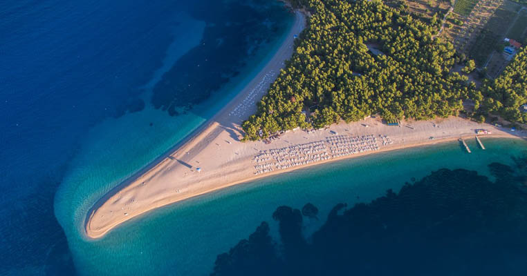 Beach on Brac Island, Croatia