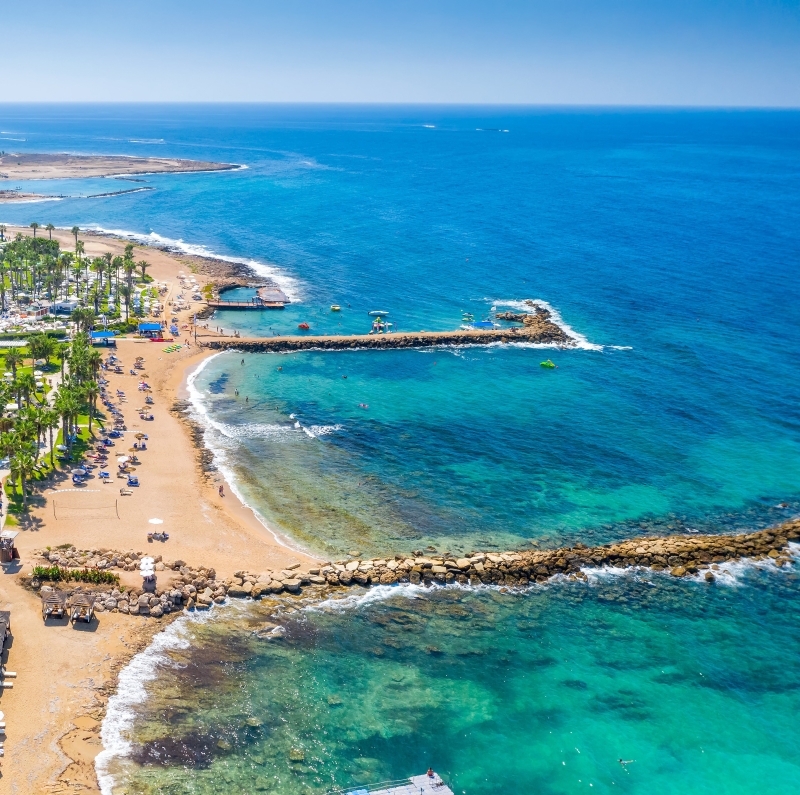 Geroskipou Beach in Paphos