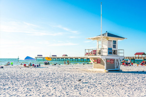 Clearwater Beach on the Gulf Coast, Florida