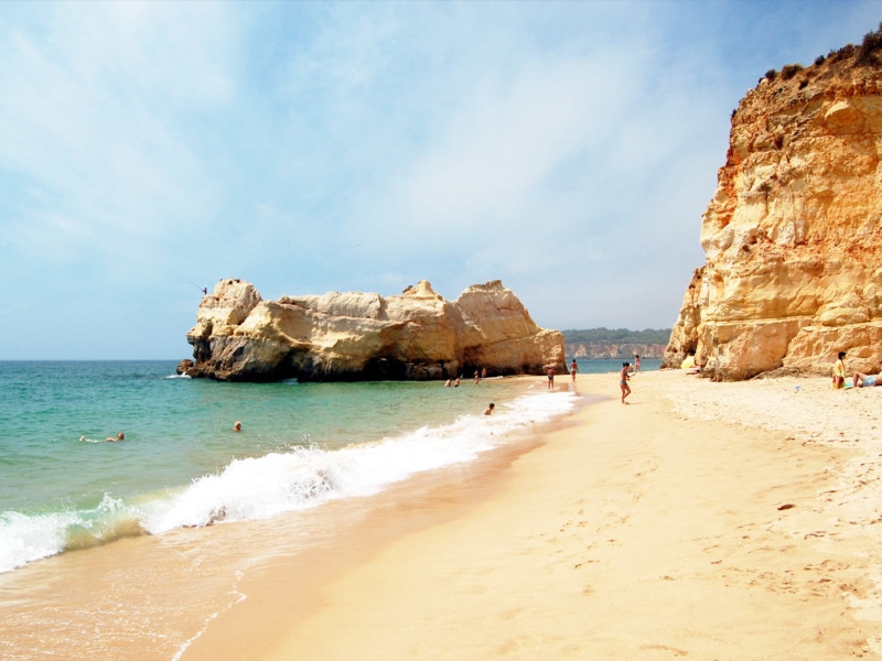 Rocha beach in the Algarve