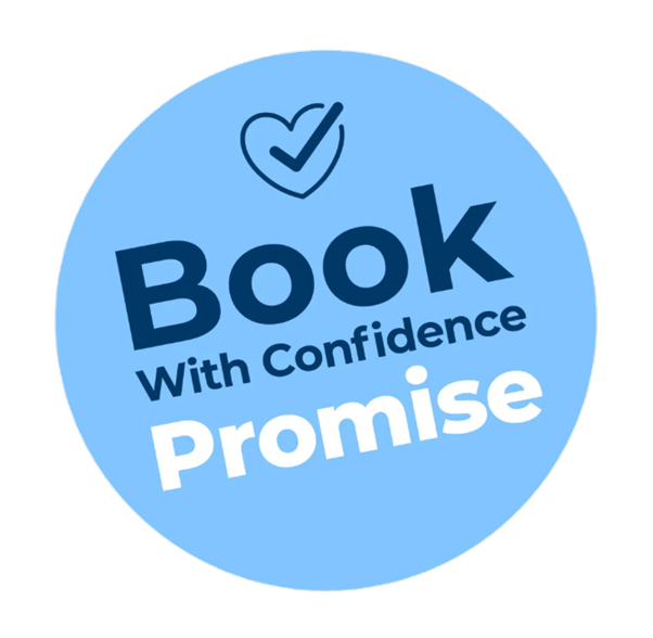 Book with confidence
