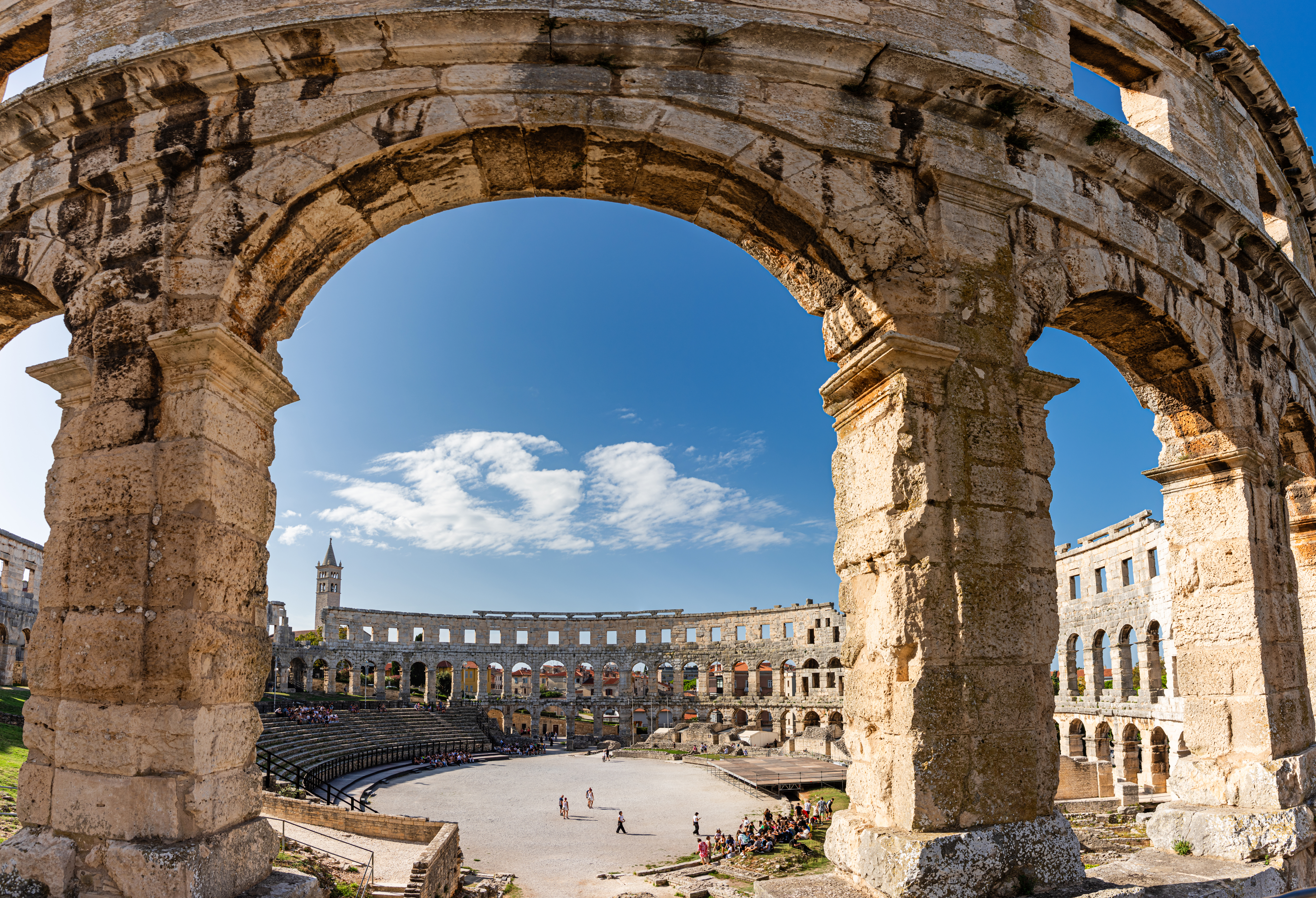 Italian amphitheatre in Pula, Istria