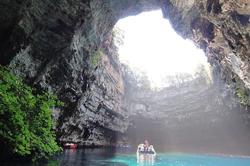 Melassani Cave in Kefalonia, Greece