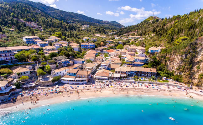 Agios Nikitas beach in Lefkas, Lefkada, Greek Islands