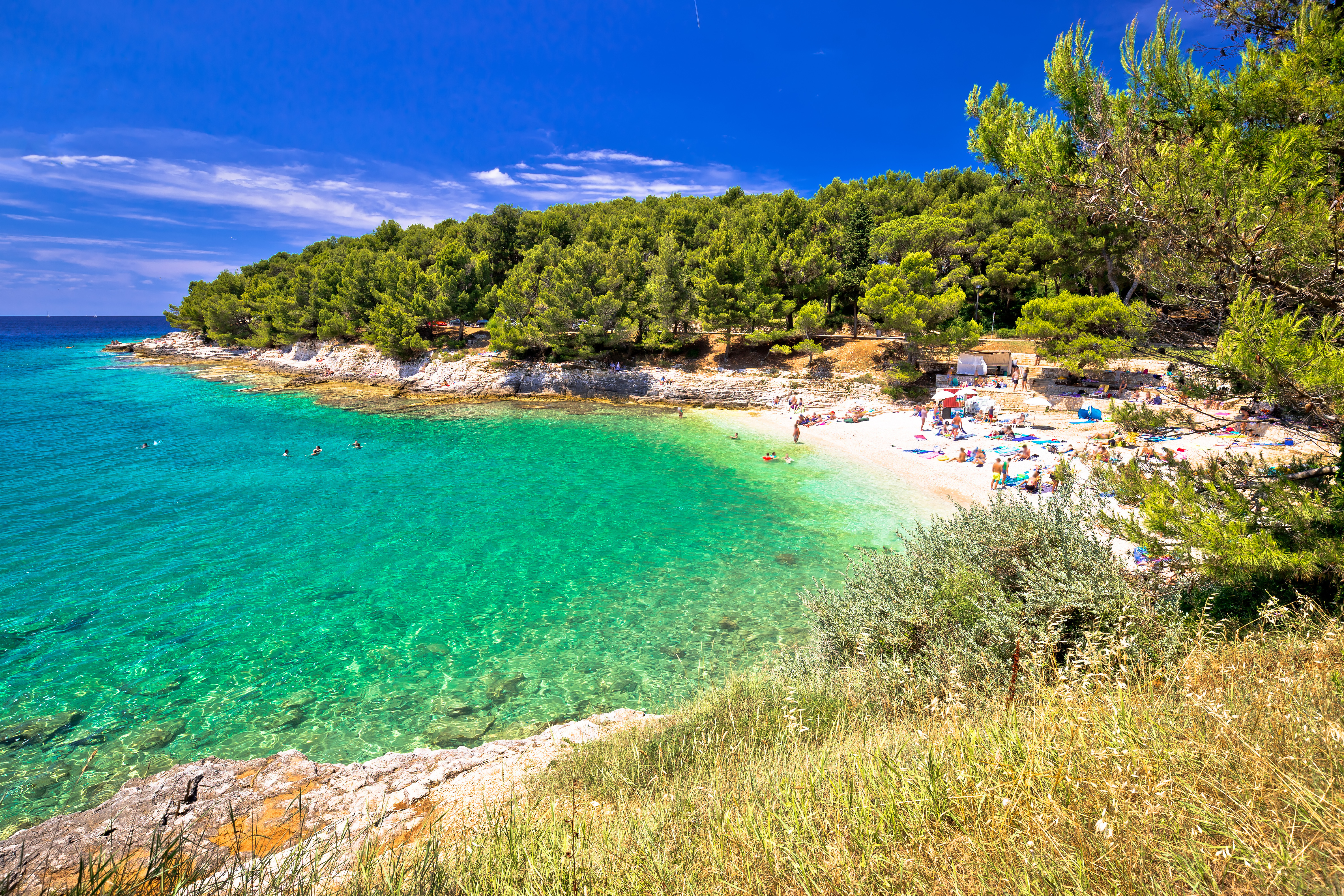 Sandy beaches in Istria