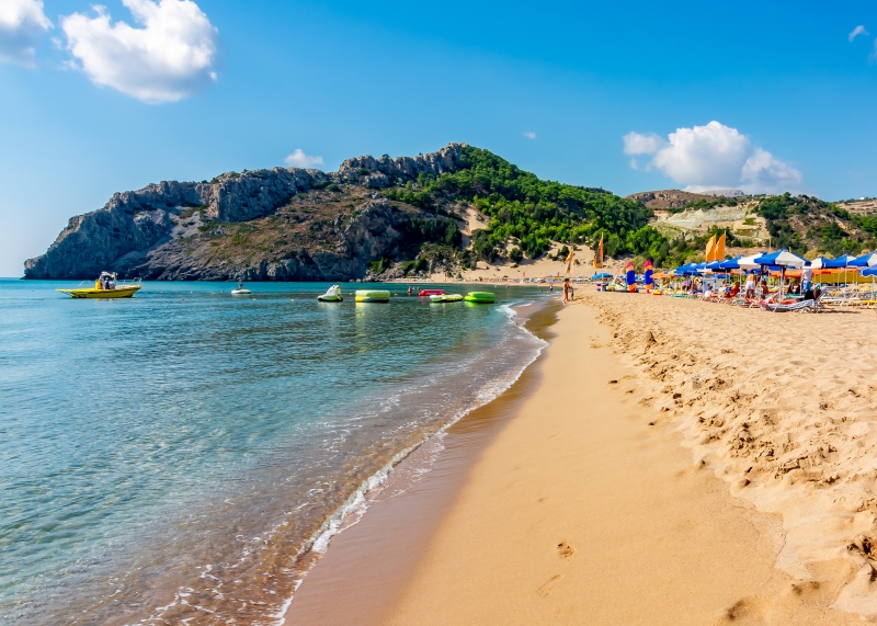 Tsambika Beach in Rhodes