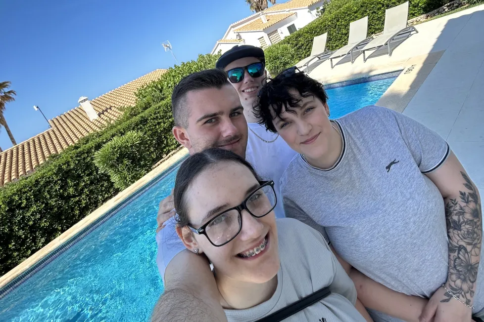 Guests on a villa holiday