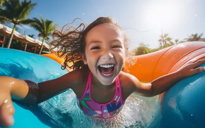 Family day out at the Waterpark
