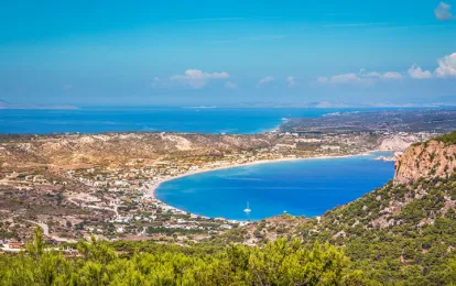 Thermal springs at Agios Fokas Beach